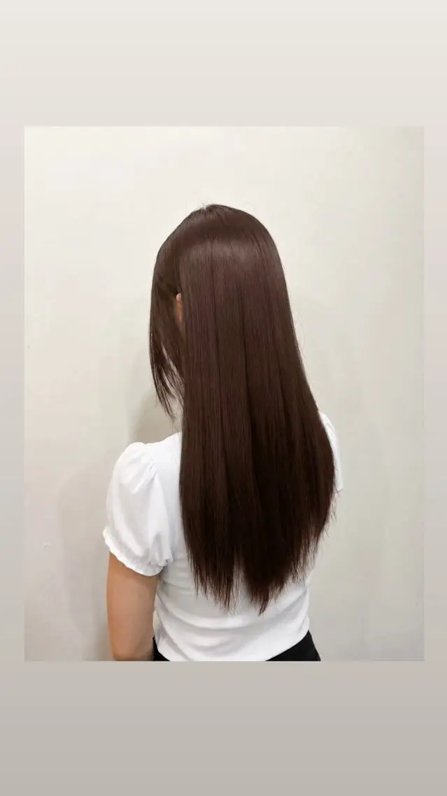 ロング カラー ブリーチ ブリーチなしカラー ヘアカラー トリートメント 心寧🍑🤍ྀི/ beigecolorのヘアスタイル
