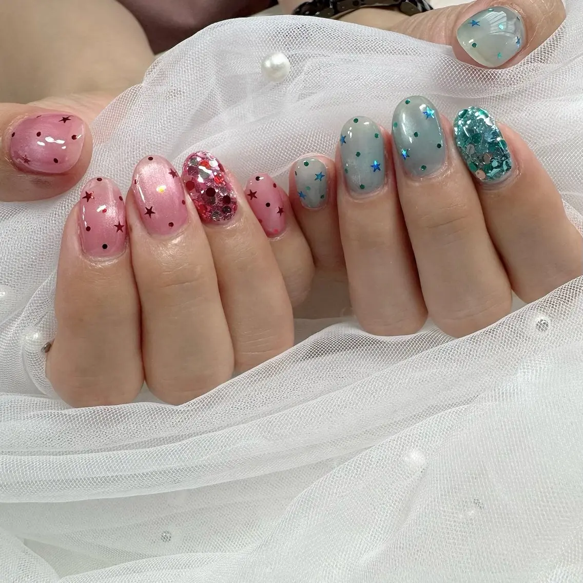 ネイル ジェルネイル 東 千夏のネイルデザイン