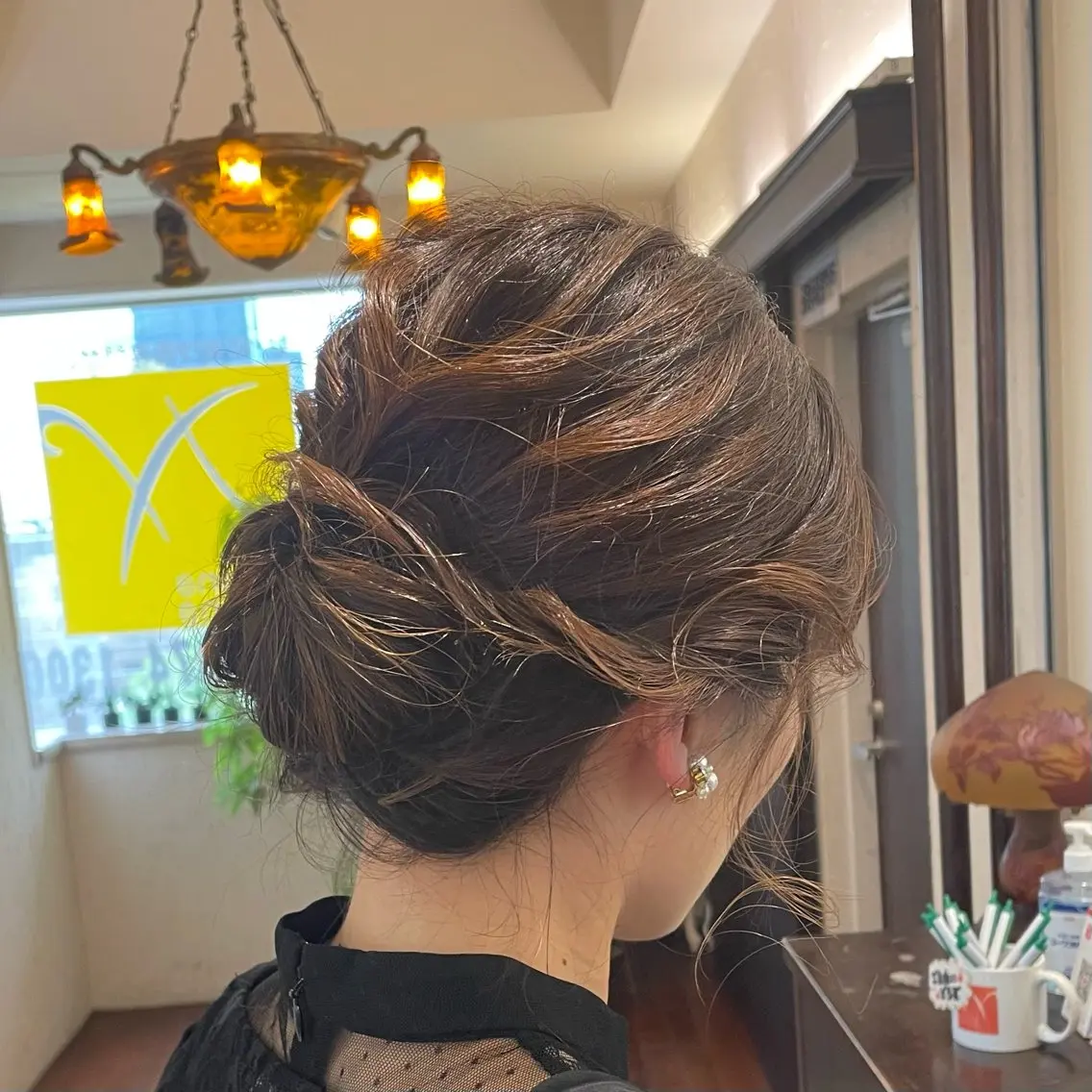 ミディアム ヘアアレンジ ケアカラー 髪質改善 トリートメント ショートモデル募集 エクステ専門店まりこのその他イメージ
