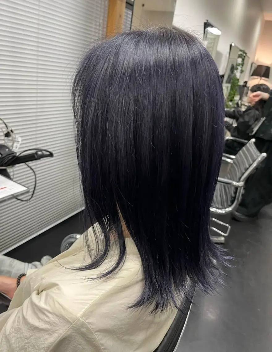 ミディアム カラー ブリーチモデル募集 古内柊のヘアスタイル