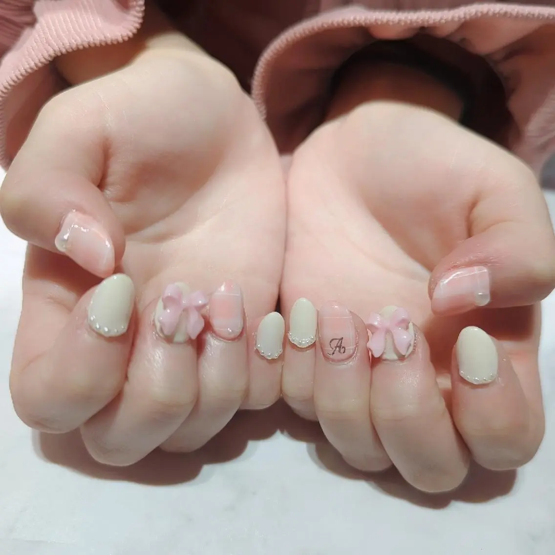 ネイル ハンドネイル あ きのネイルデザイン