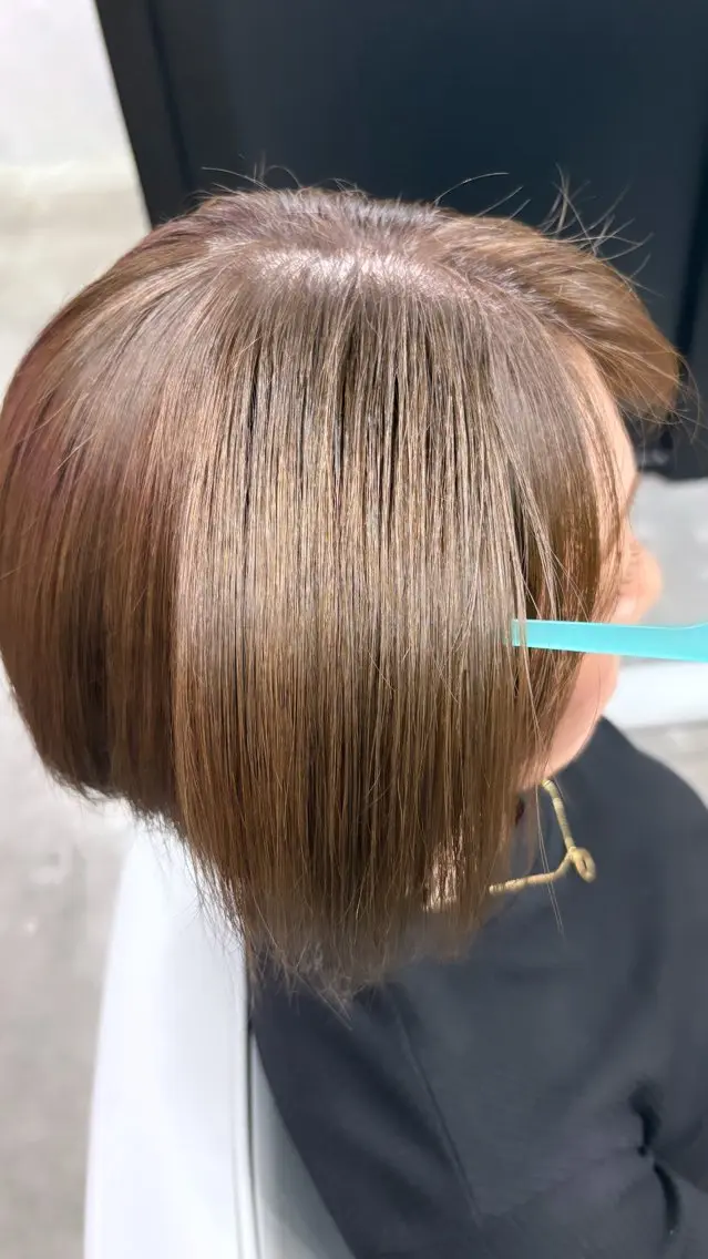 ショート カラー ブラウンカラー モカブラウン オレンジ ヘアカラー Rin🥀 大通り/カラーモデルのヘアスタイル