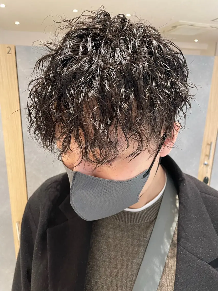 パーマ メンズ メンズパーマ メンズパーマ特化🏅 中村 凌のヘアスタイル