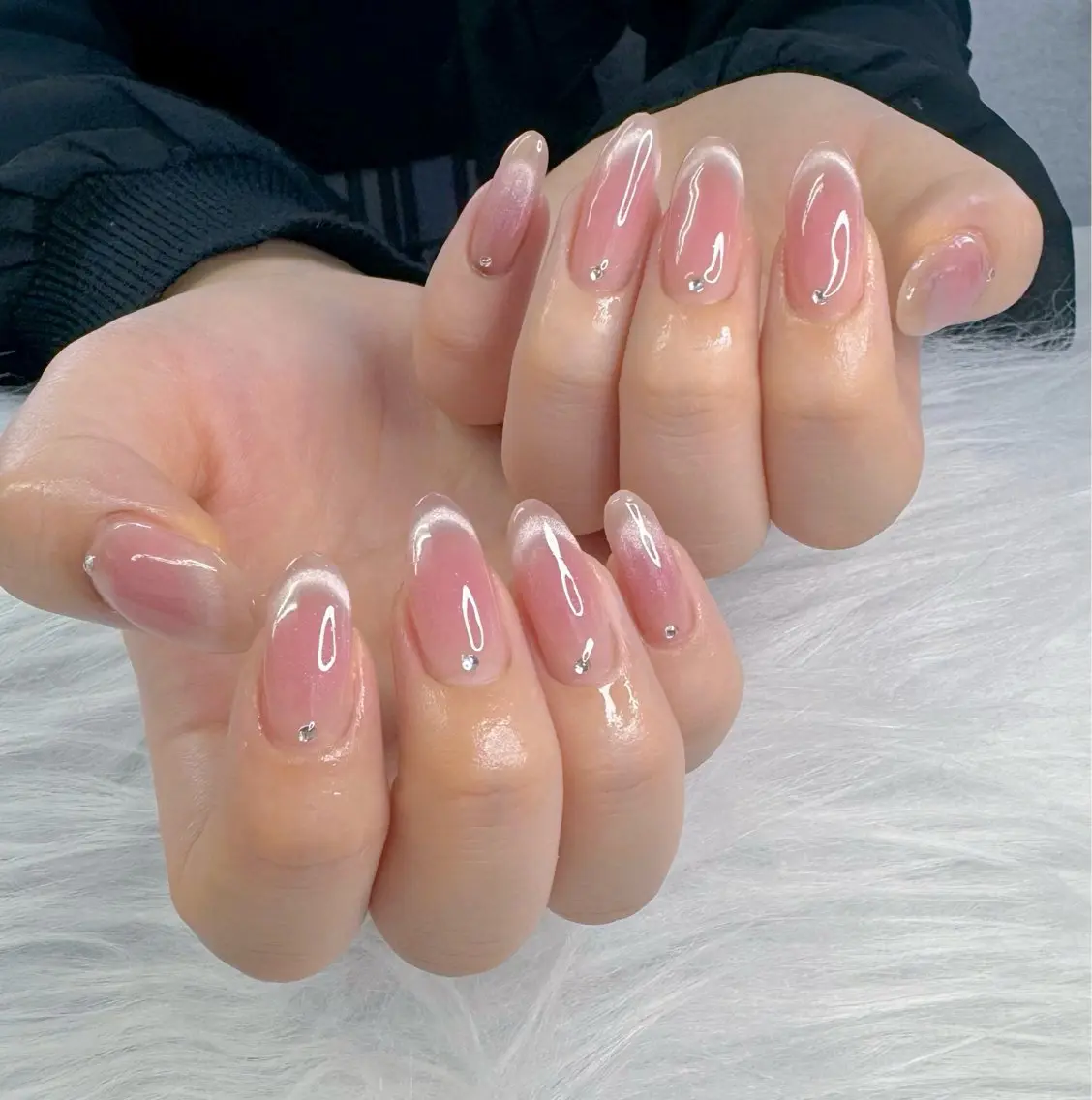 ネイル ロングネイル ストーンネイル ハンドネイル chip nailのネイルデザイン