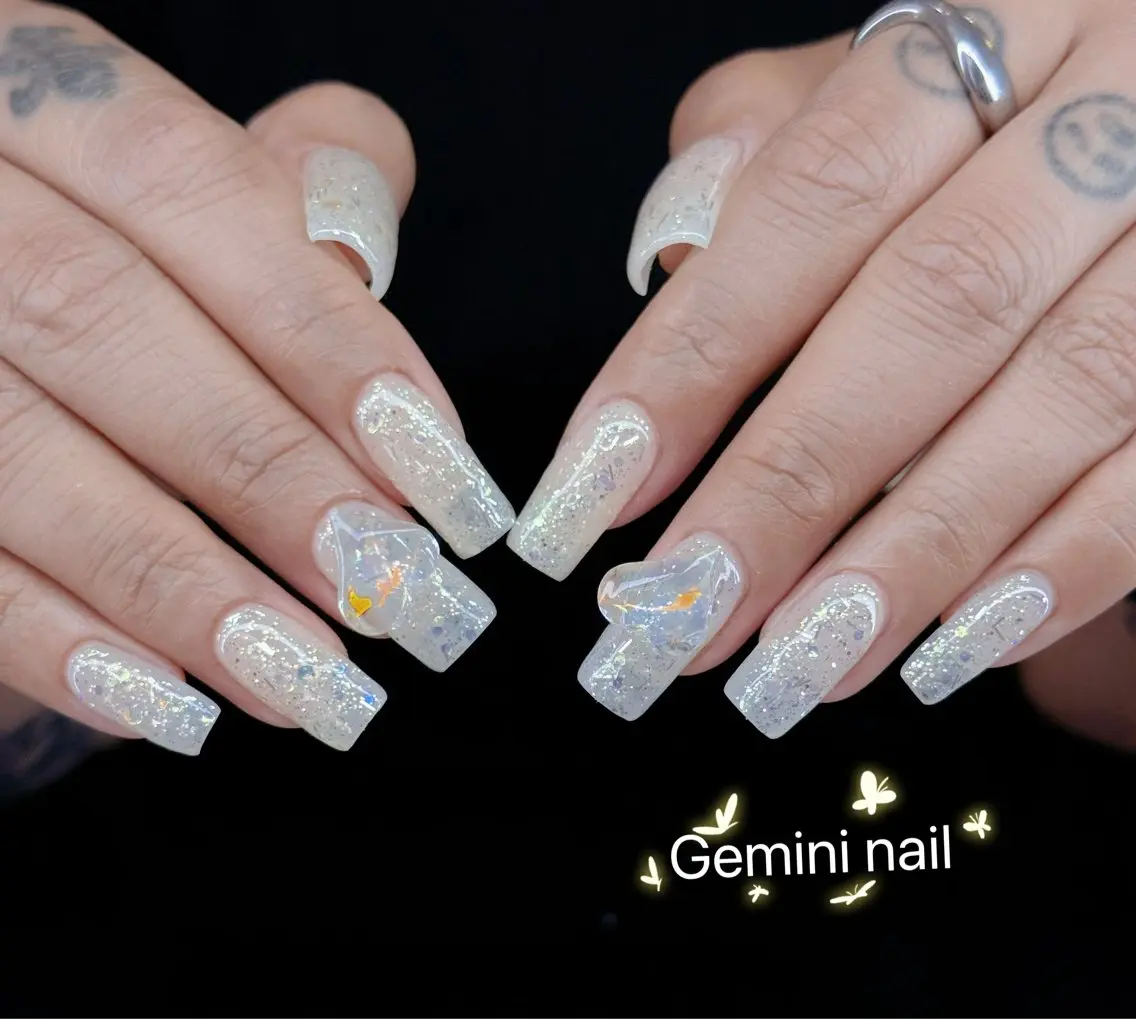 ネイル フラッシュネイル Gemini nail.Yukiのネイルデザイン