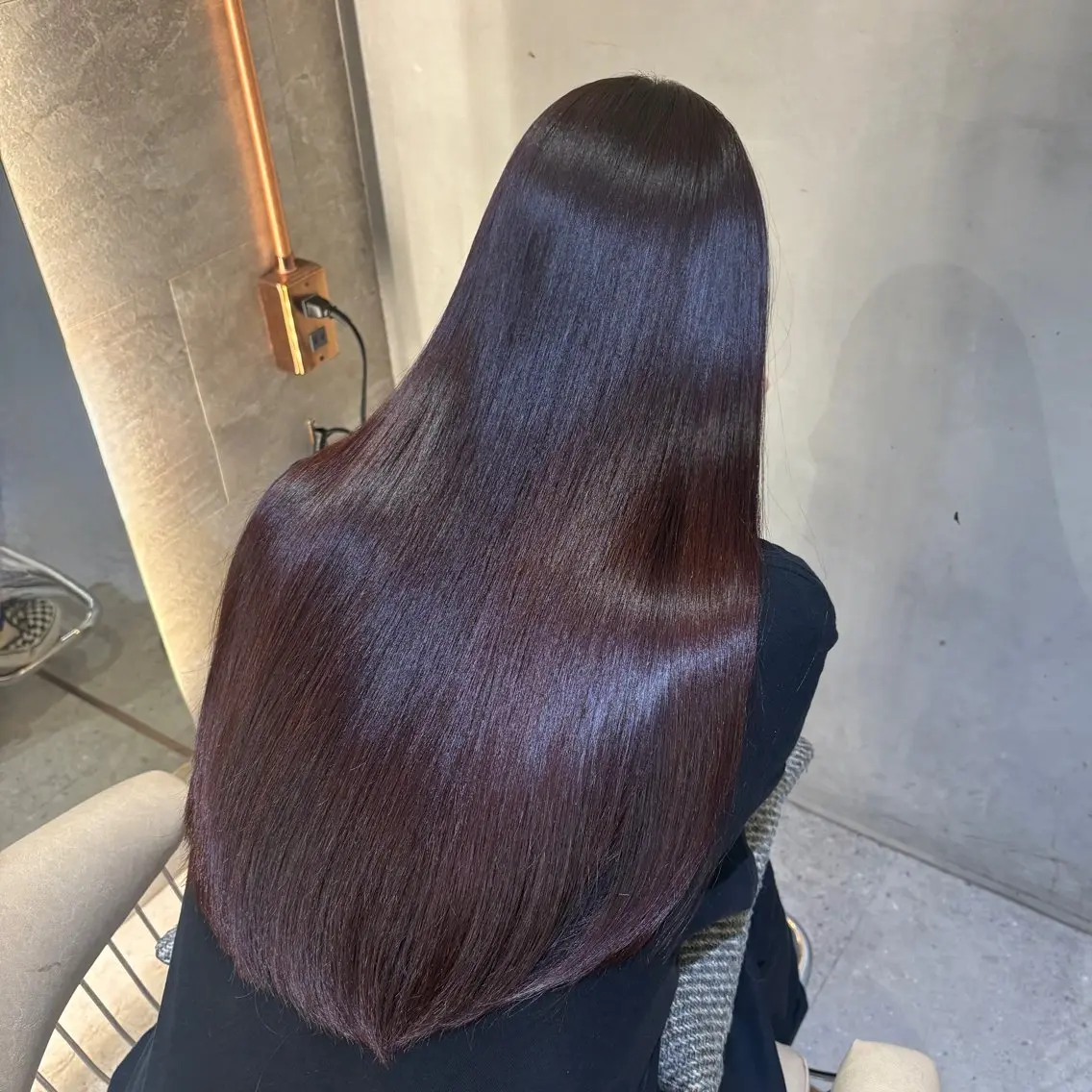 ロング カラー ベージュカラー ブラウンカラー 透明感カラー マロンブラウン オリーブベージュ カット ヘアカラー 縮毛矯正 トリートメント 顔周りレイヤーカット /髪質改善/ゆう🤍のヘアスタイル