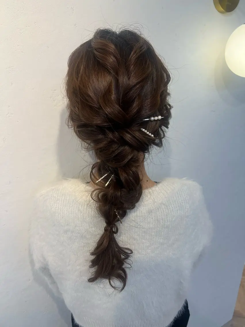 ヘアアレンジ ヘアセット 大人可愛いヘアメイク 💋🧚♀️しずかのヘアスタイル