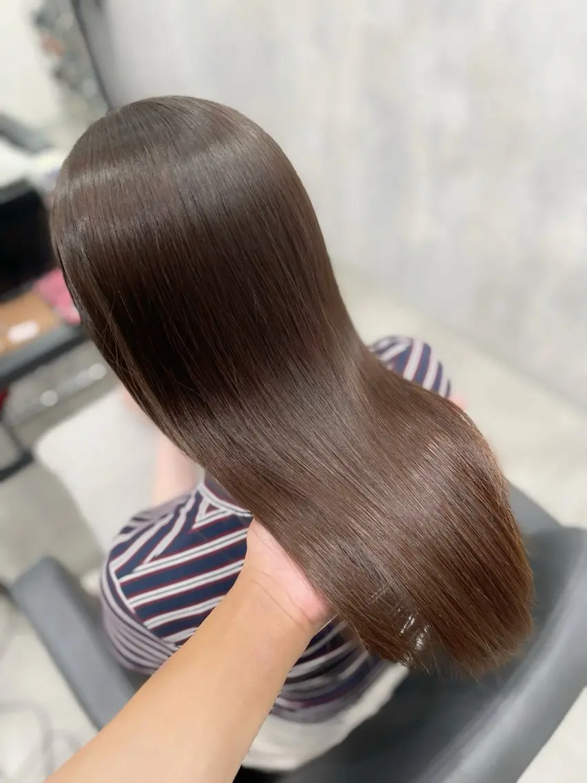 ミディアム カット 縮毛矯正 トリートメント 杉野🫧美髪🫧 Zina博多店長のヘアスタイル
