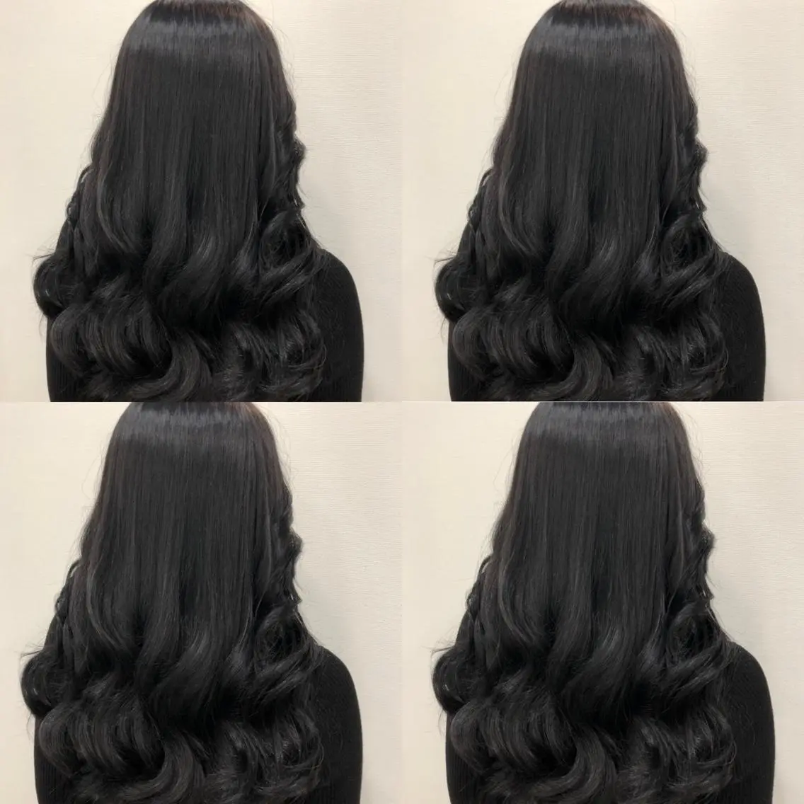 セミロング カラー シールエクステ 黒髪 エクステ 🌷MAYU 🌷のヘアスタイル