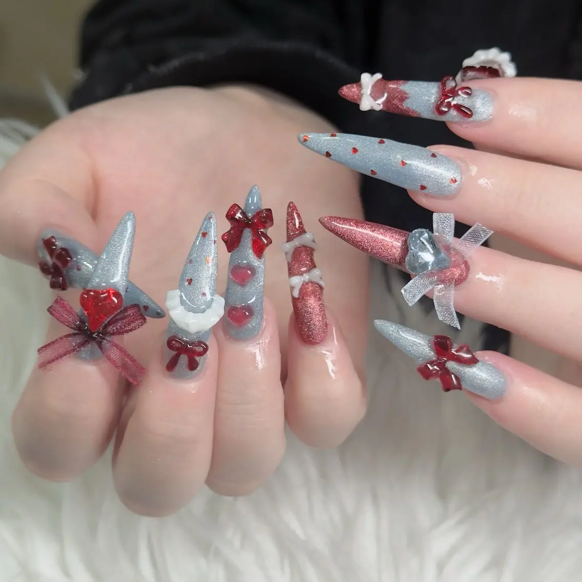ネイル フットネイル フレンチネイル グラデーション 韓国ネイル ロングネイル Hani Nail Salonのネイルデザイン
