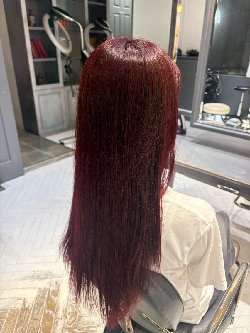 セミロング カラー 中野 雄飛のヘアスタイル