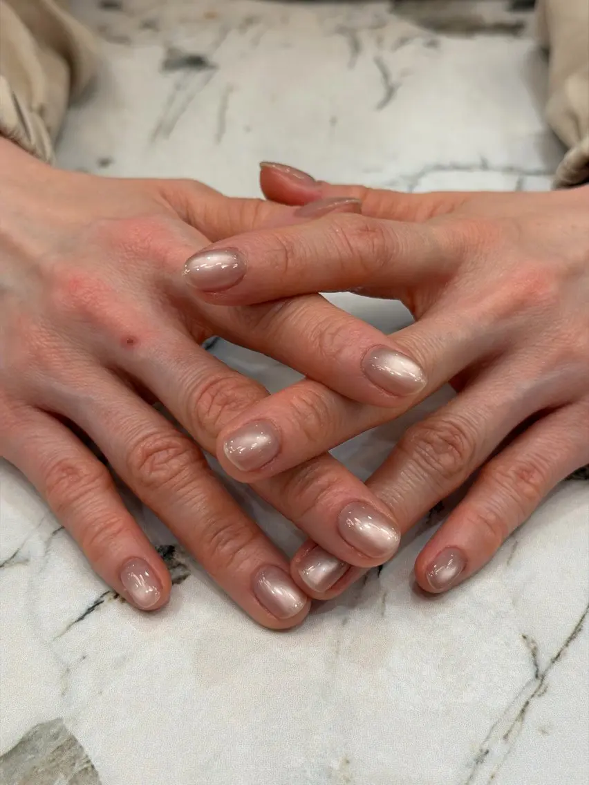 ネイル ワンカラーネイル 雀宮 自爪育成 Re.nail〜寺本のネイルデザイン