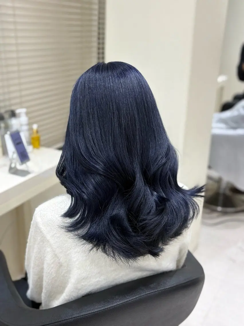 ミディアム カラー ヘアアレンジ ヘアカラー 💟RINNA 艶カラー💟のヘアスタイル