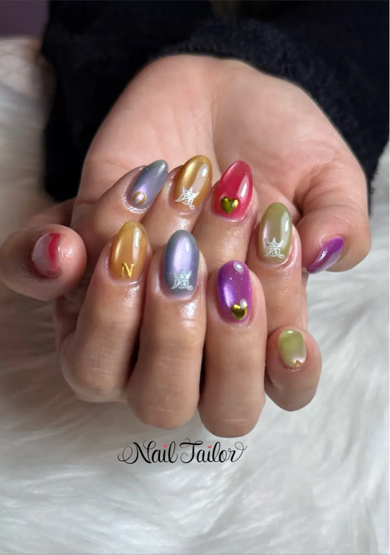 ネイル マグネットネイル 持ち込み ハンドネイル NailTailor ネイルテイラーのネイルデザイン
