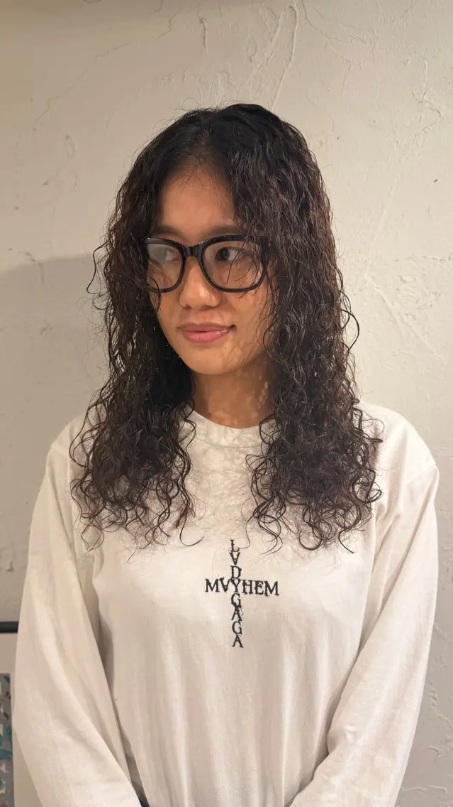 ロング パーマ カット パーマ パーマ特化⚡️阿世賀 隆太のヘアスタイル