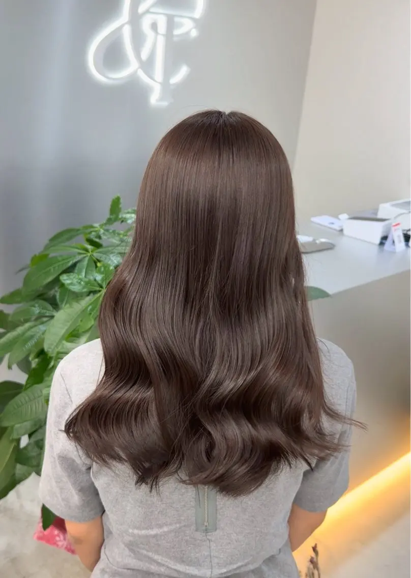 ロング カット ヘアカラー トリートメント 飯星/池袋/透明感 カラー/縮毛矯正特化のヘアスタイル