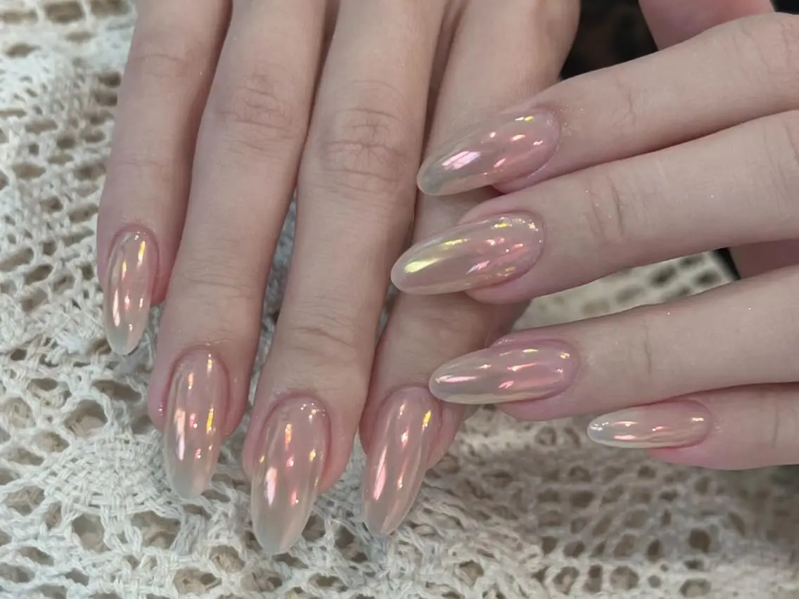 ネイル メンズ メンズ韓国風 オーロラネイル チークネイル 長さ出し フレンチネイル ハンドネイル ハンドケア 🦋new Nail🦋ニノのネイルデザイン