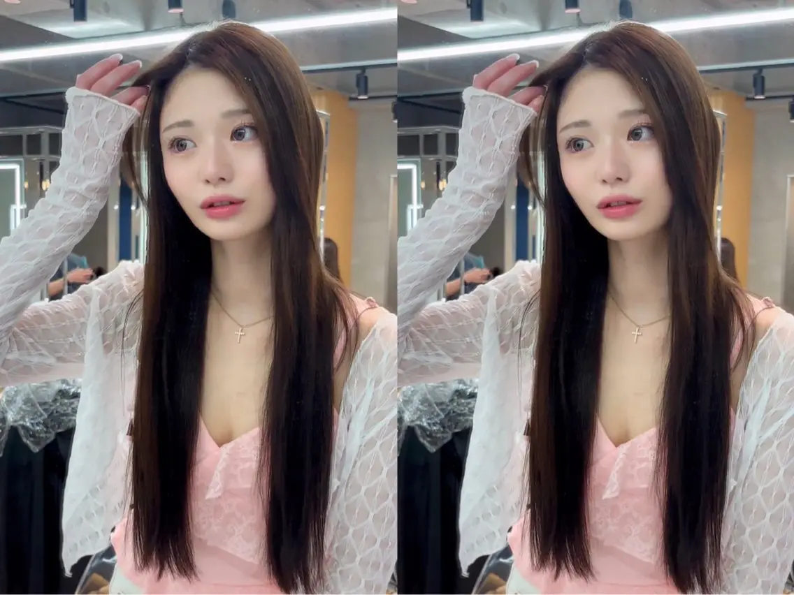 ロング カラー パーマ 髪質改善 レイヤーカット 縮毛矯正 【博多髪質改善】 吉村　清志のヘアスタイル