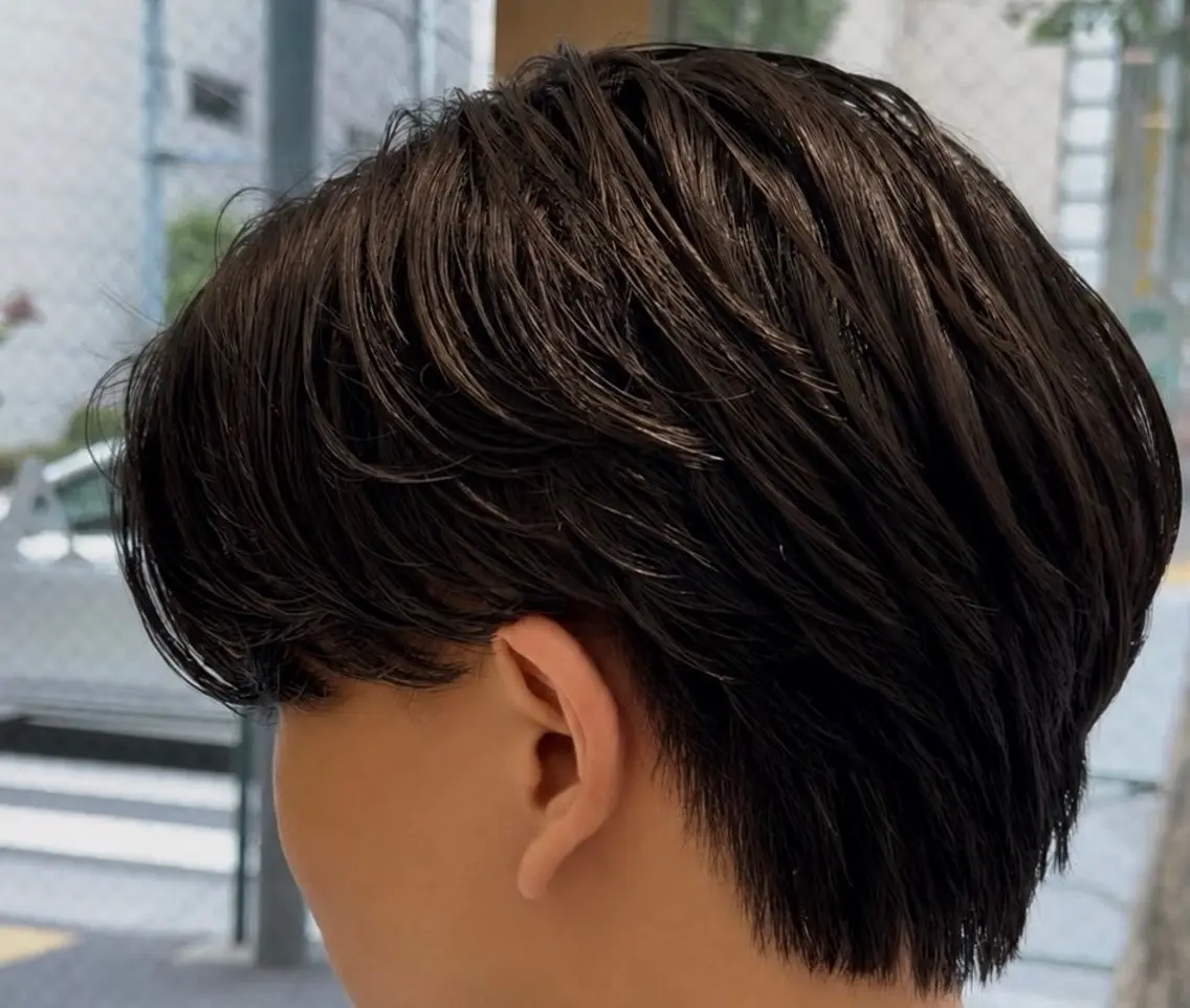 パーマ メンズ カット パーマ 🫧韓国レイヤー🫧 山本 侑平のヘアスタイル