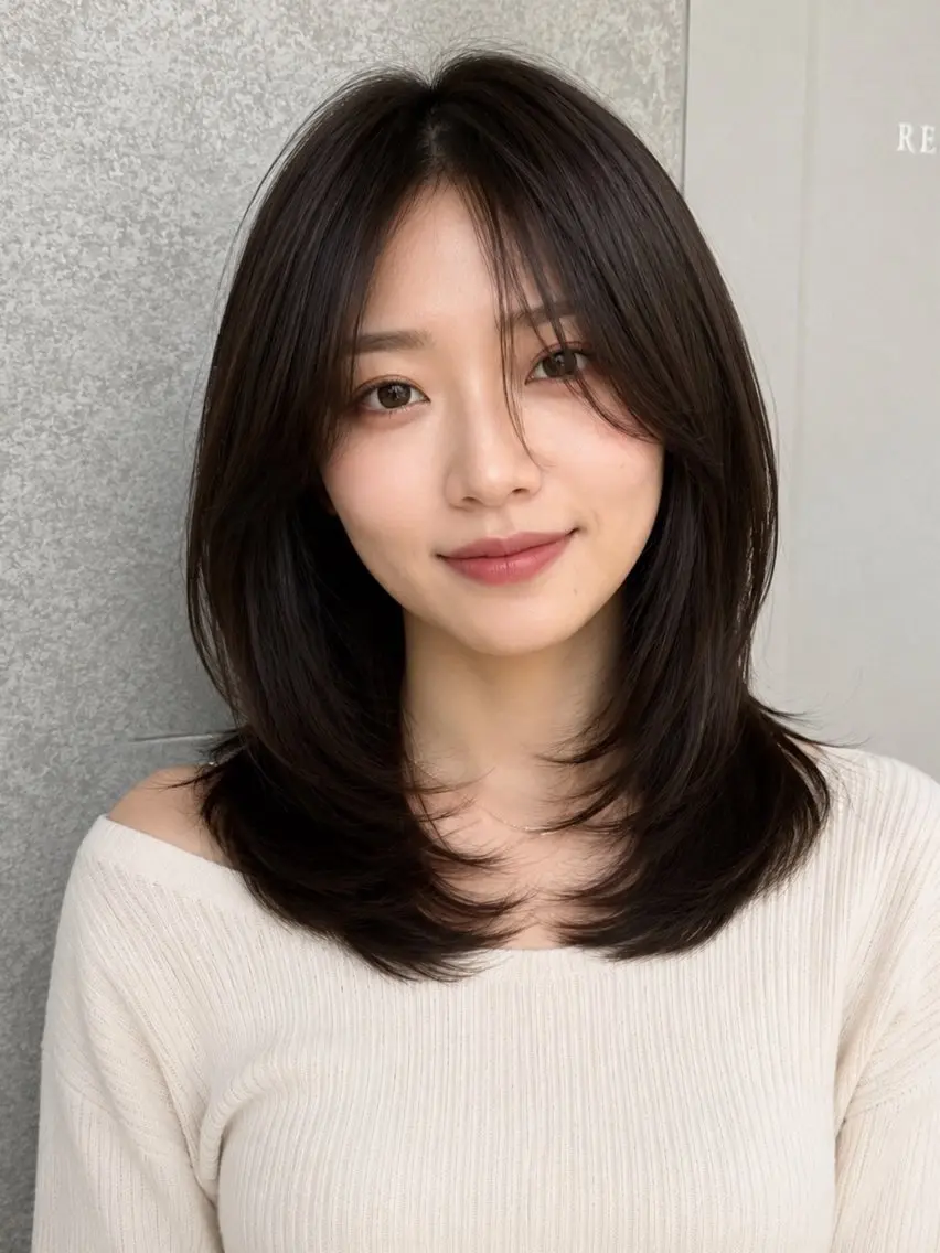 ロング カラー パーマ ヘアアレンジ トリートメント カット ヘアカラー トリートメント 平川 友理/韓国ヘア💘のヘアスタイル