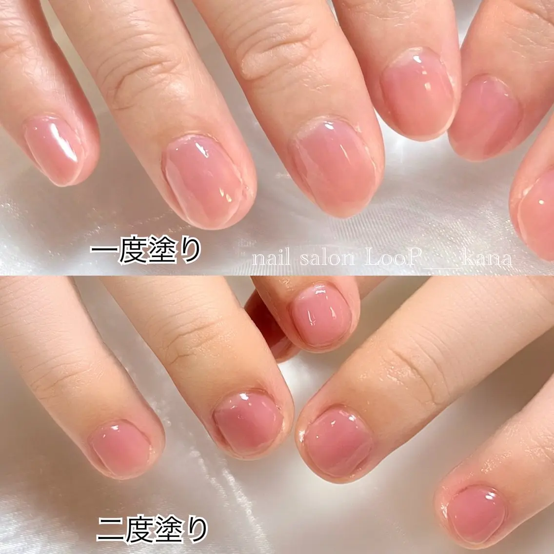 ネイル ピンク ネイルモデル募集中 LooP-kanaのネイルデザイン