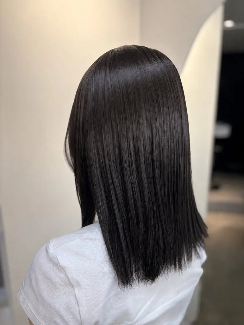 カラー ダークグレー ダークグレージュ グレージュ ヘアカラー 🍒KAHOE🍒 Rooohairのヘアスタイル