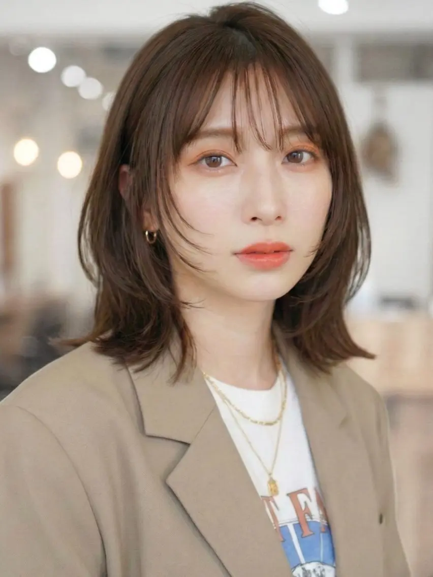 ミディアム カラー カット ヘアカラー トリートメント GULGUL 小関 伊吹のヘアスタイル