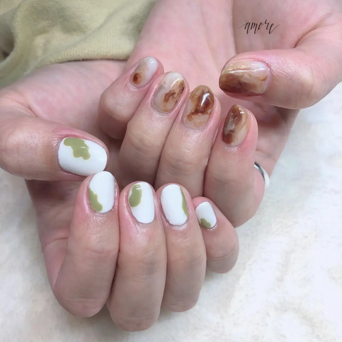 ネイル ジェルネイル ニュアンスネイル 春ネイル You kyehwaのネイルデザイン