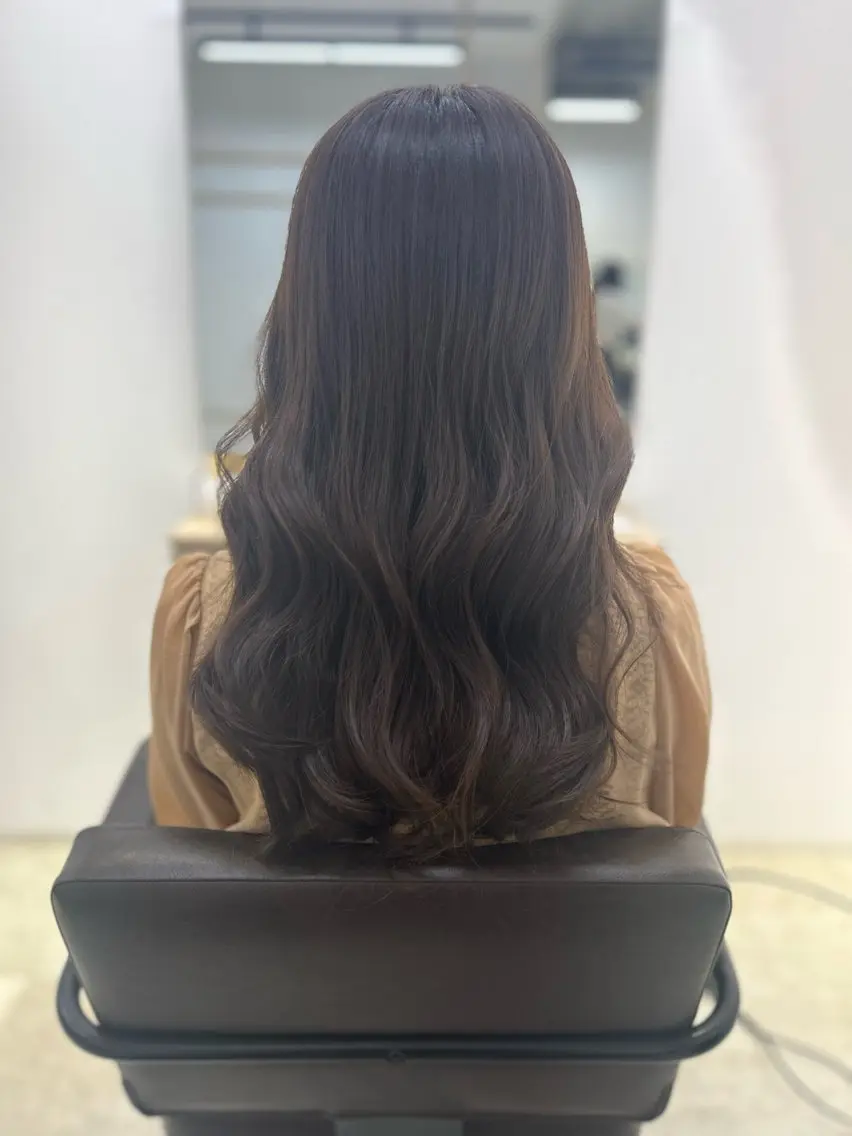ロング カット ヘアカラー トリートメント 盛れるhair⟡.· 石川梨央のヘアスタイル