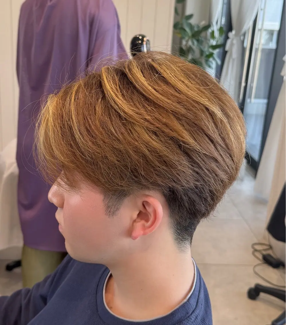 ショート メンズ ストレート⭐️ 髪質改善カラー⭐️のヘアスタイル