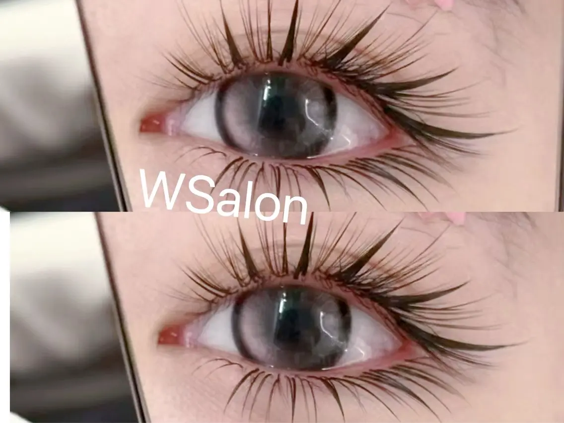 マツエク・マツパ 付け放題 バインドロック カラーマツエク フラットラッシュ 韓国風マツエク W Salon アイラッシュのマツエク・マツパデザイン