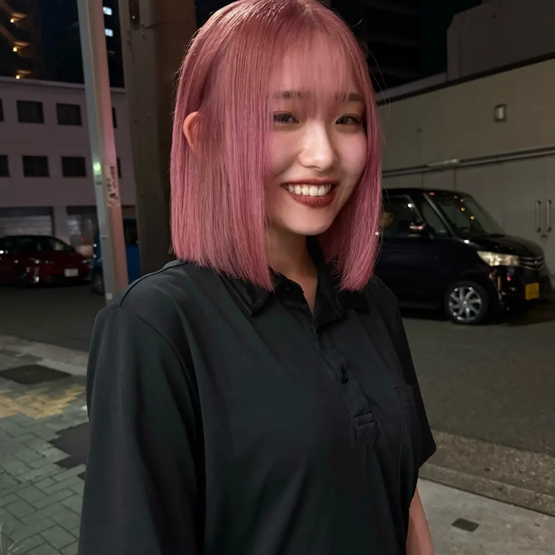 ミディアム ヘアカラー トリートメント 舟橋耀/ブリーチカラ ー/レイヤーカットのヘアスタイル
