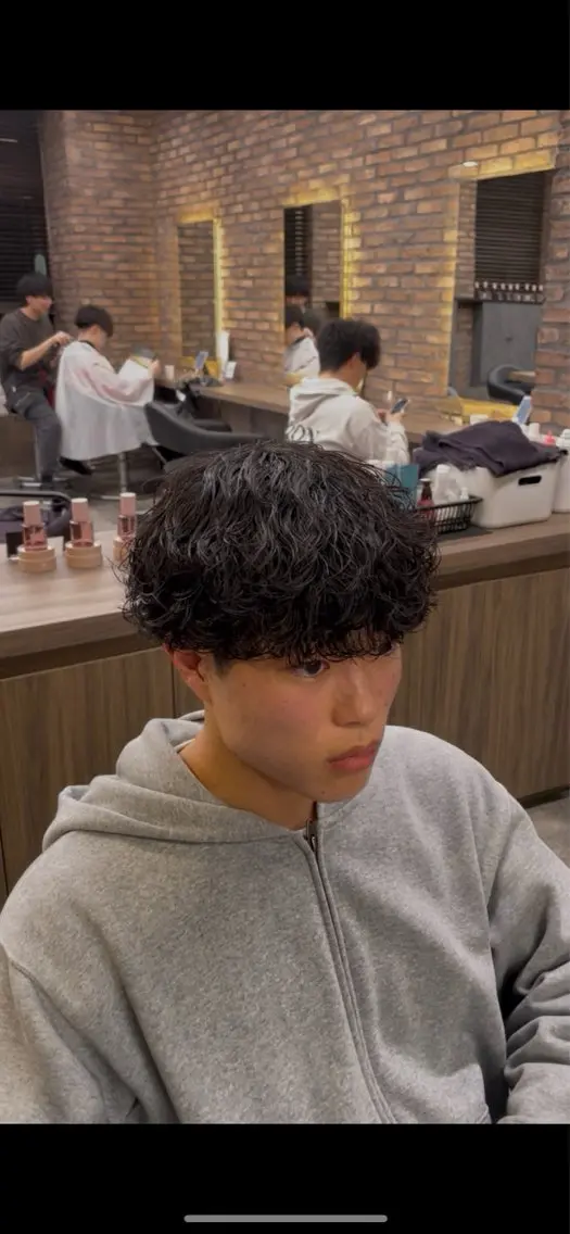 パーマ メンズ カット パーマ ヘアセット 波巻き/サーフカール 🌊吉野裕稀のヘアスタイル