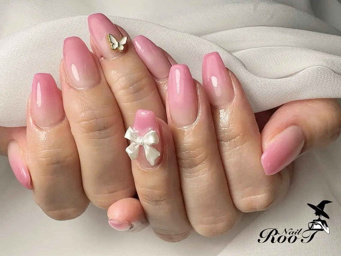 ネイル ピンク ハンドネイル RooT Nailのネイルデザイン