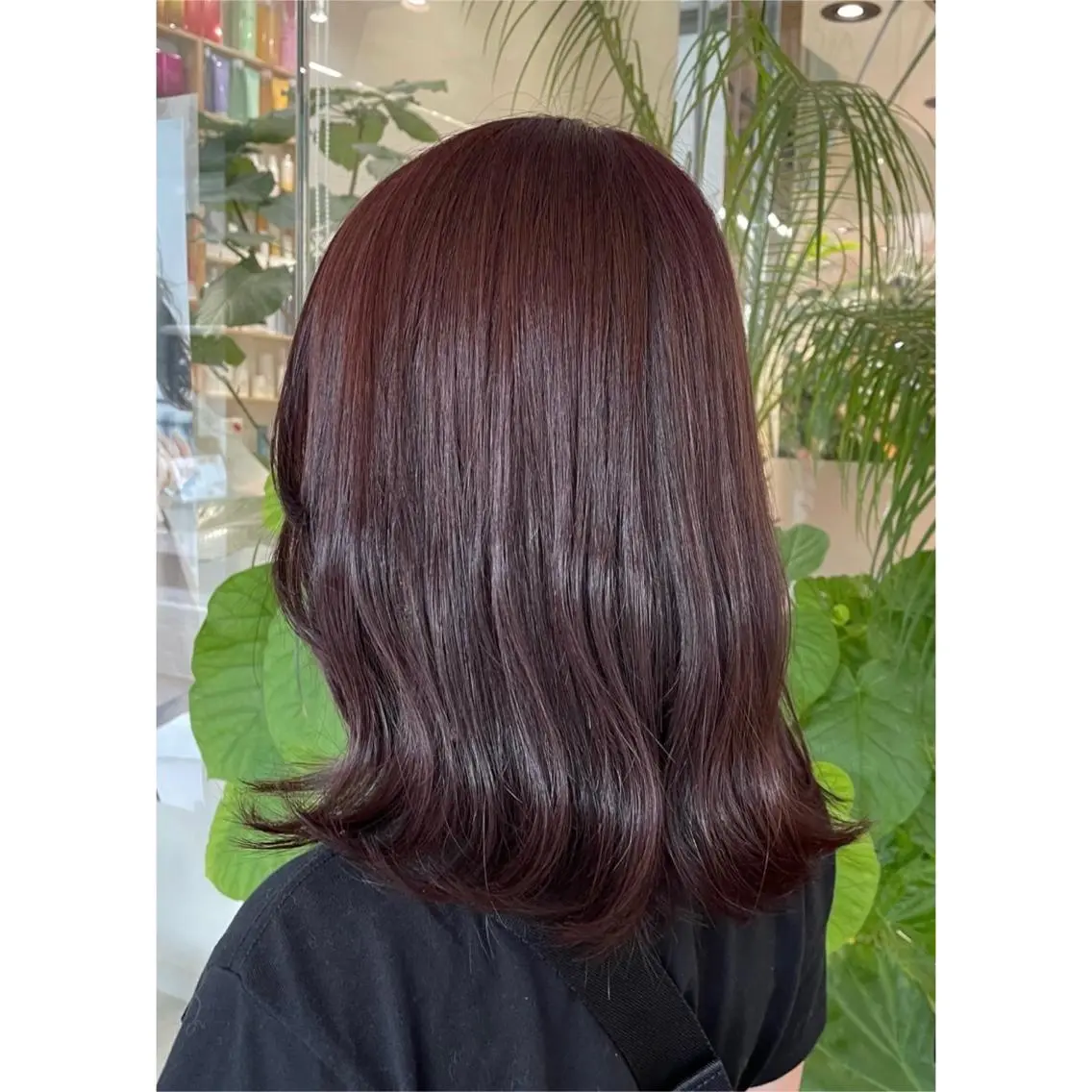 ミディアム カラー ブラウンカラー ピンクカラー ピンクブラウン ヘアカラー ピンクカラー🎀/ ミルクティー🍼花音のヘアスタイル