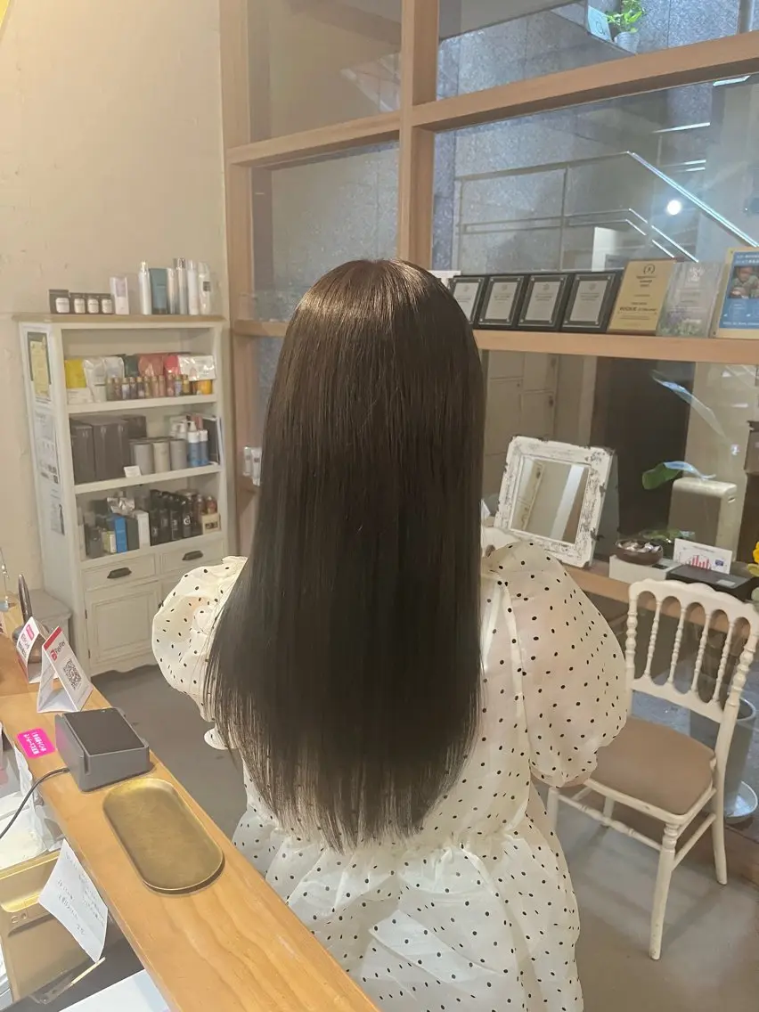 ロング カラー アッシュ アッシュブラウン ブラウンカラー ヘアカラー 前野 祥太のヘアスタイル