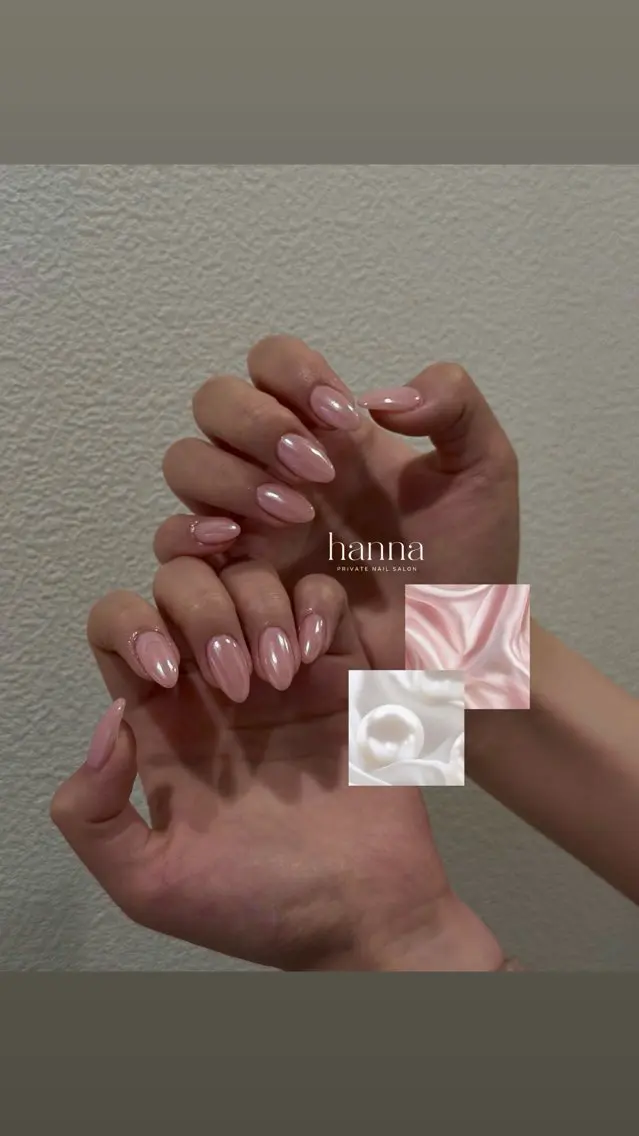 ネイル ミラーネイル ハンドネイル nail salon hannaのネイルデザイン
