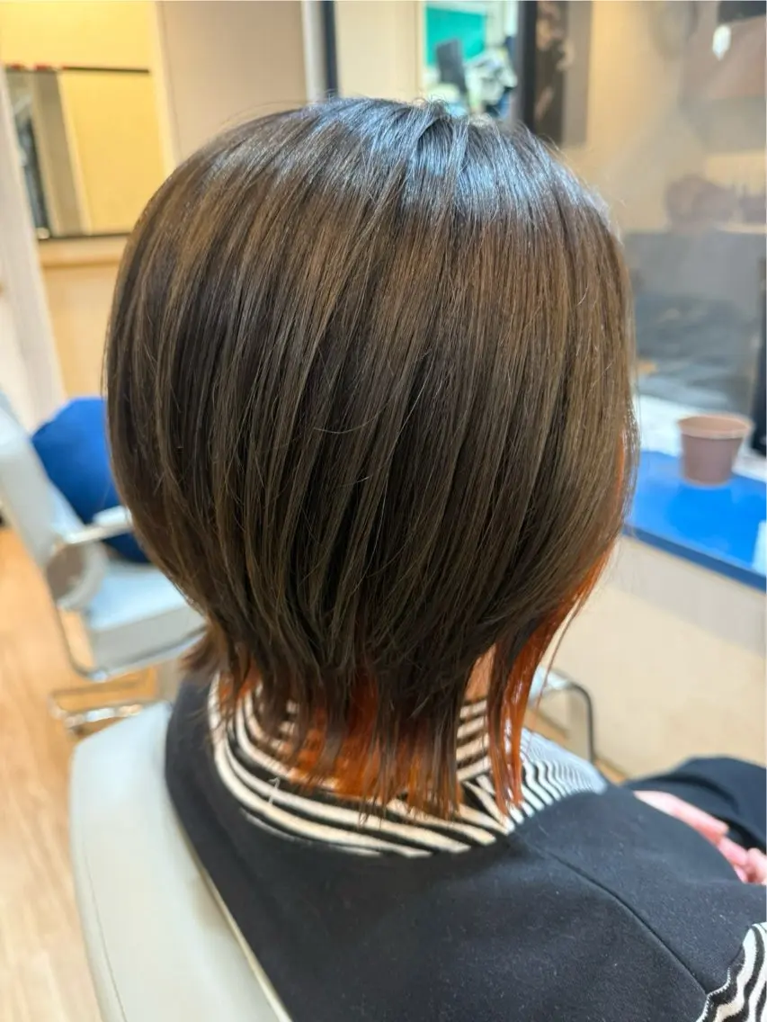 カラー ヘアカラー すやま もえのヘアスタイル