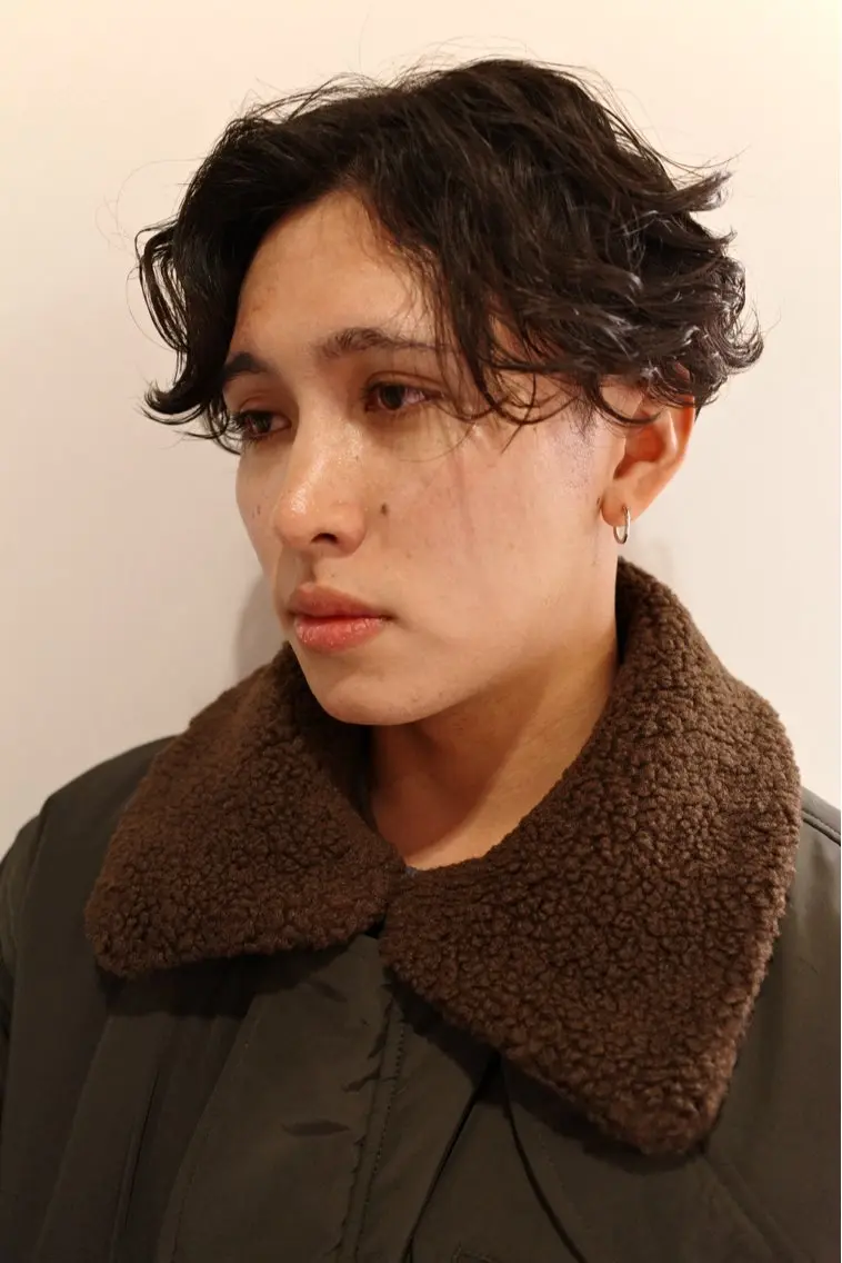 メンズ センターパート マッシュ メンズパーマ メンズショート スパイキーショート カット パーマ 🔥ショート特化 masaki🔥のヘアスタイル