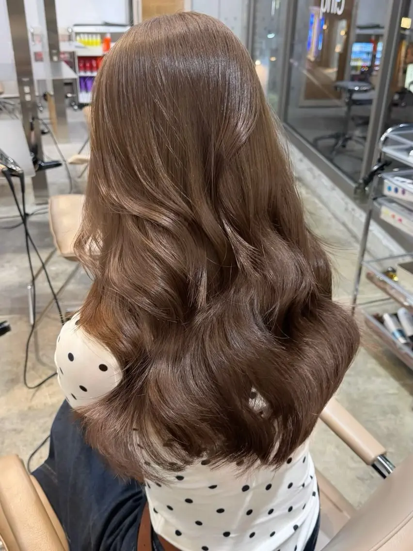 ロング ヘアカラー トリートメント ヘッドスパ ユウカ │ 艶髪 color🍀︎のヘアスタイル