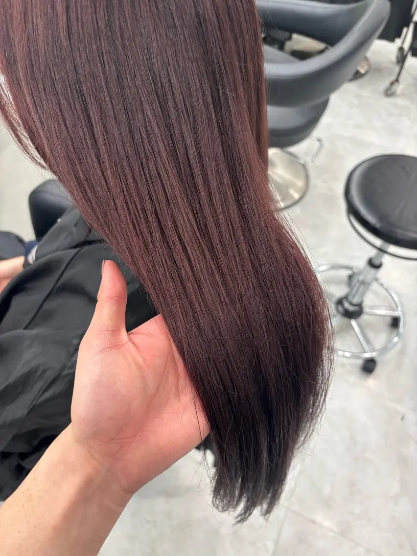 ミディアム ヘアカラー トリートメント ヘアセット 上品🤍韓国レイヤー /透明感🤍FUGAのヘアスタイル