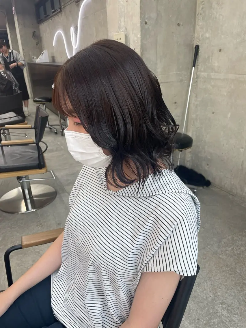 ミディアム 鈴木瑛里/ブロンド ベージュ/男女のヘアスタイル