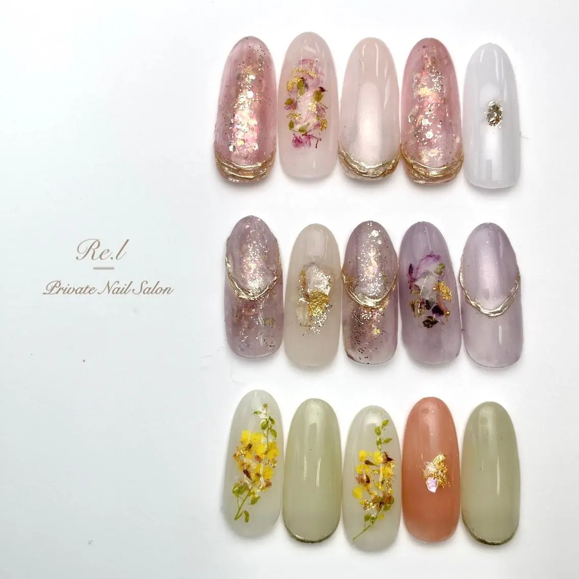 ネイル フラワーネイル ニュアンスネイル モチの良さ◉ フィルインネイル♡のネイルデザイン