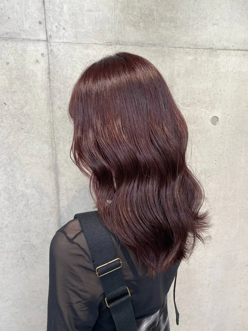 セミロング カラー ヘアアレンジ カット ヘアカラー トリートメント ボブ艶モテカラー🫧 カリンのヘアスタイル