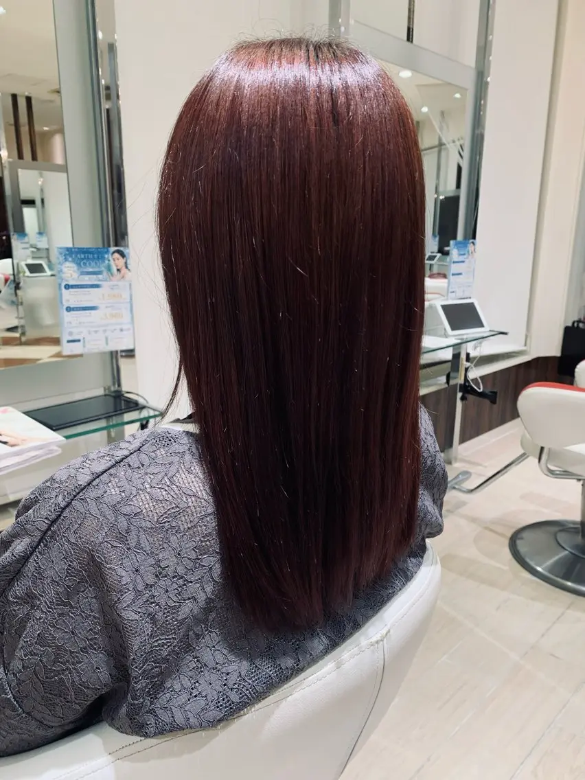 ロング ヘアカラー Earth 水沢店 平栗 優佳のヘアスタイル