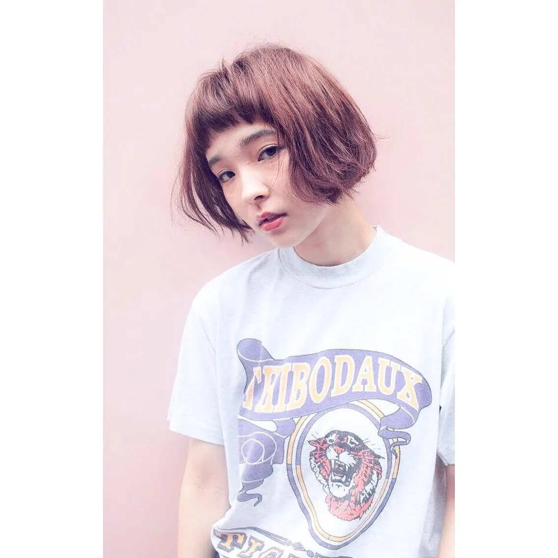 ショート カラー パーマ 内藤 達也のヘアスタイル