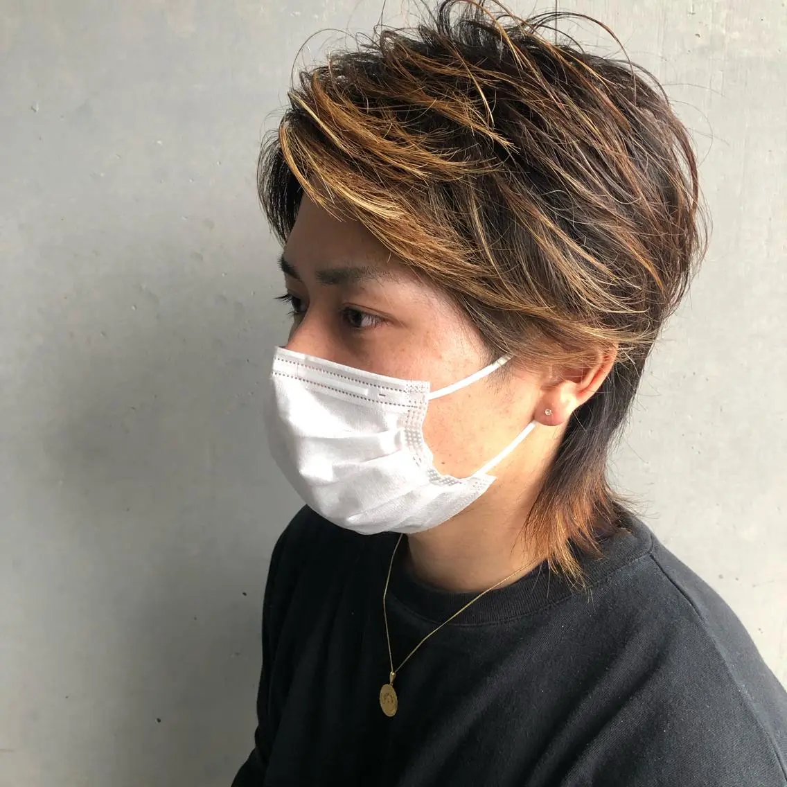 ショート ハイライト ウルフカット カット ヘアカラー Glanz hair 坂牛匠のヘアスタイル