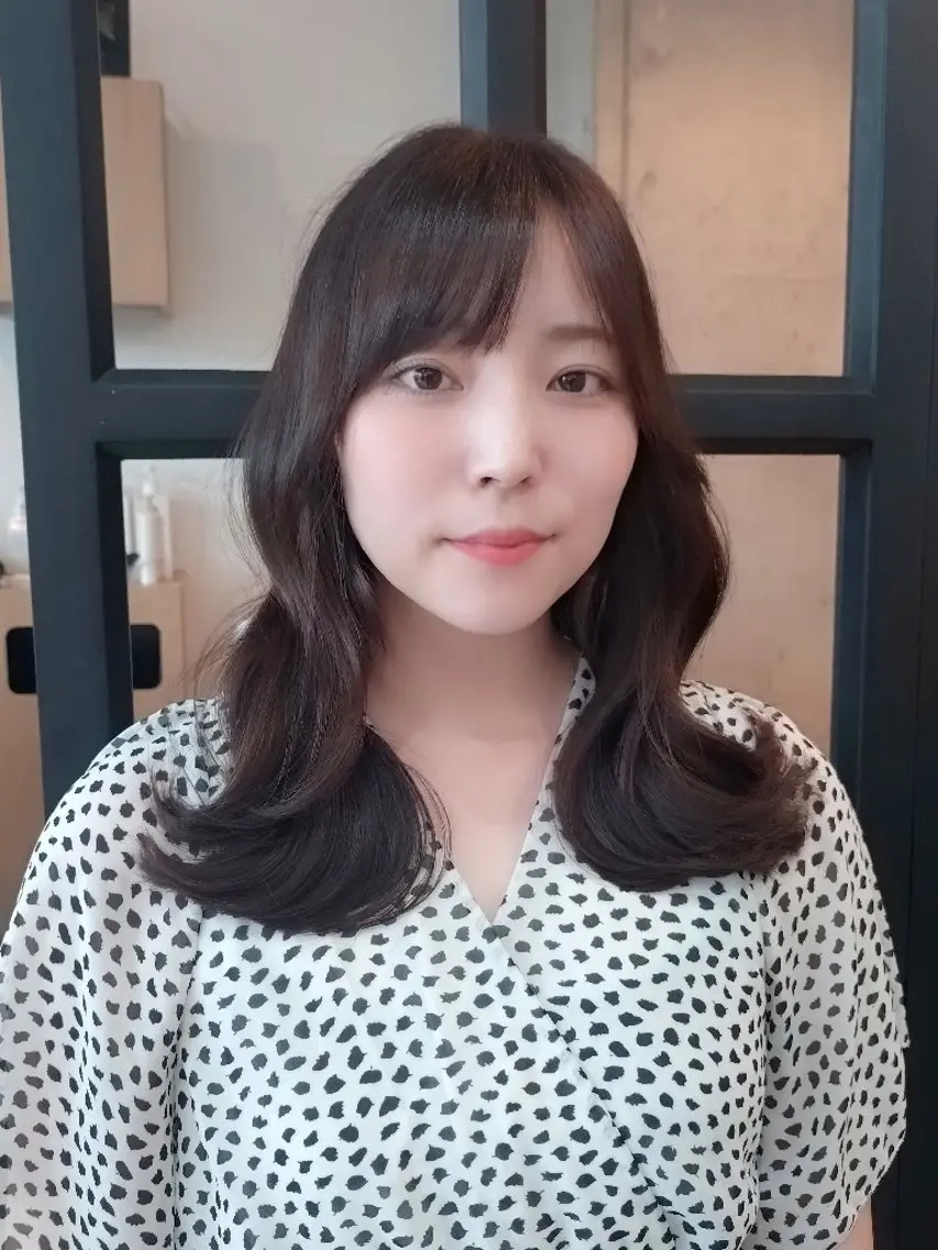 ミディアム カラー カット ヘアカラー トリートメント ヘアアレンジ/柔らか 艶カラー/AKARIのヘアスタイル