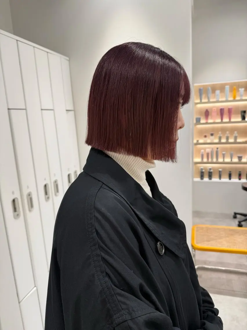 ショート カット ヘアカラー おしゃれボブ/暖色 カラー🧶いろはのヘアスタイル