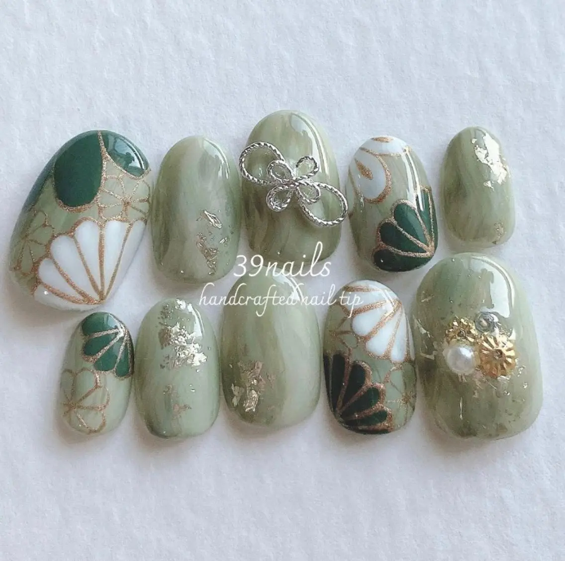 ネイル アートネイル 成人式 ジェルネイル パラジェル シンプルネイル ハンドネイル 39-nails EharaMikuのネイルデザイン